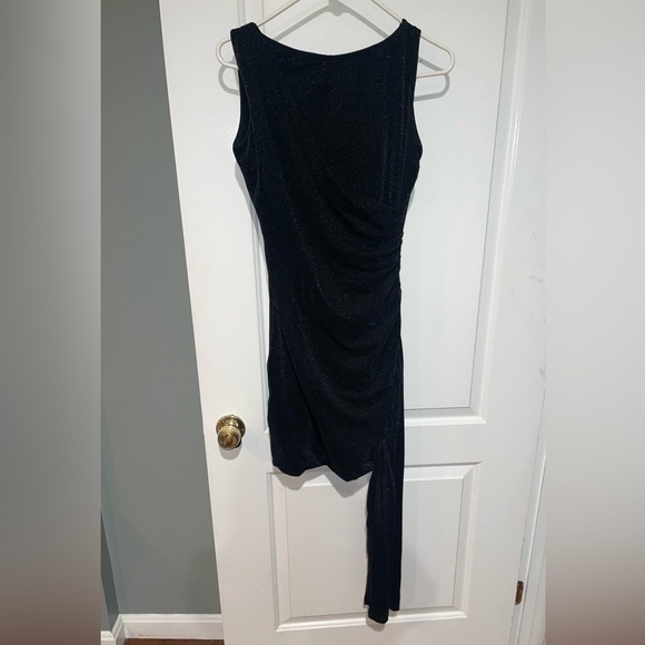 New! Chiara Boni La Petite Robe Black Glitter Rabon Sugar Mini Dress🖤size 4 NWT! - Picture 11 of 15